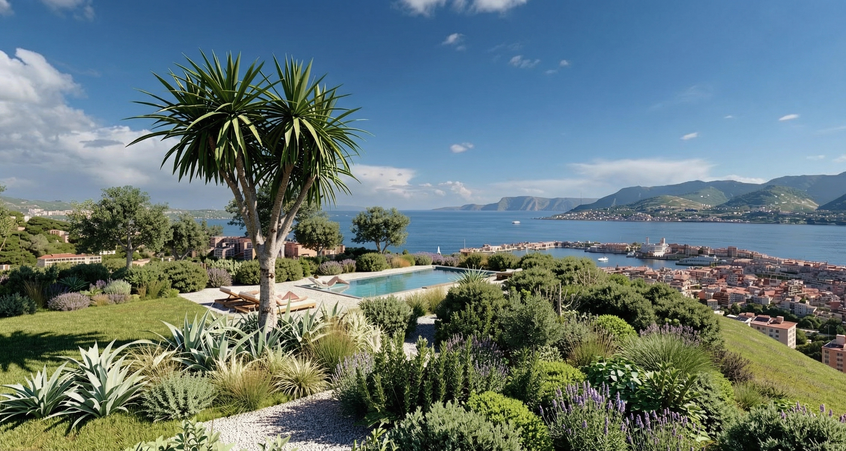 Villa sullo Stretto di Messina alla luce del giorno